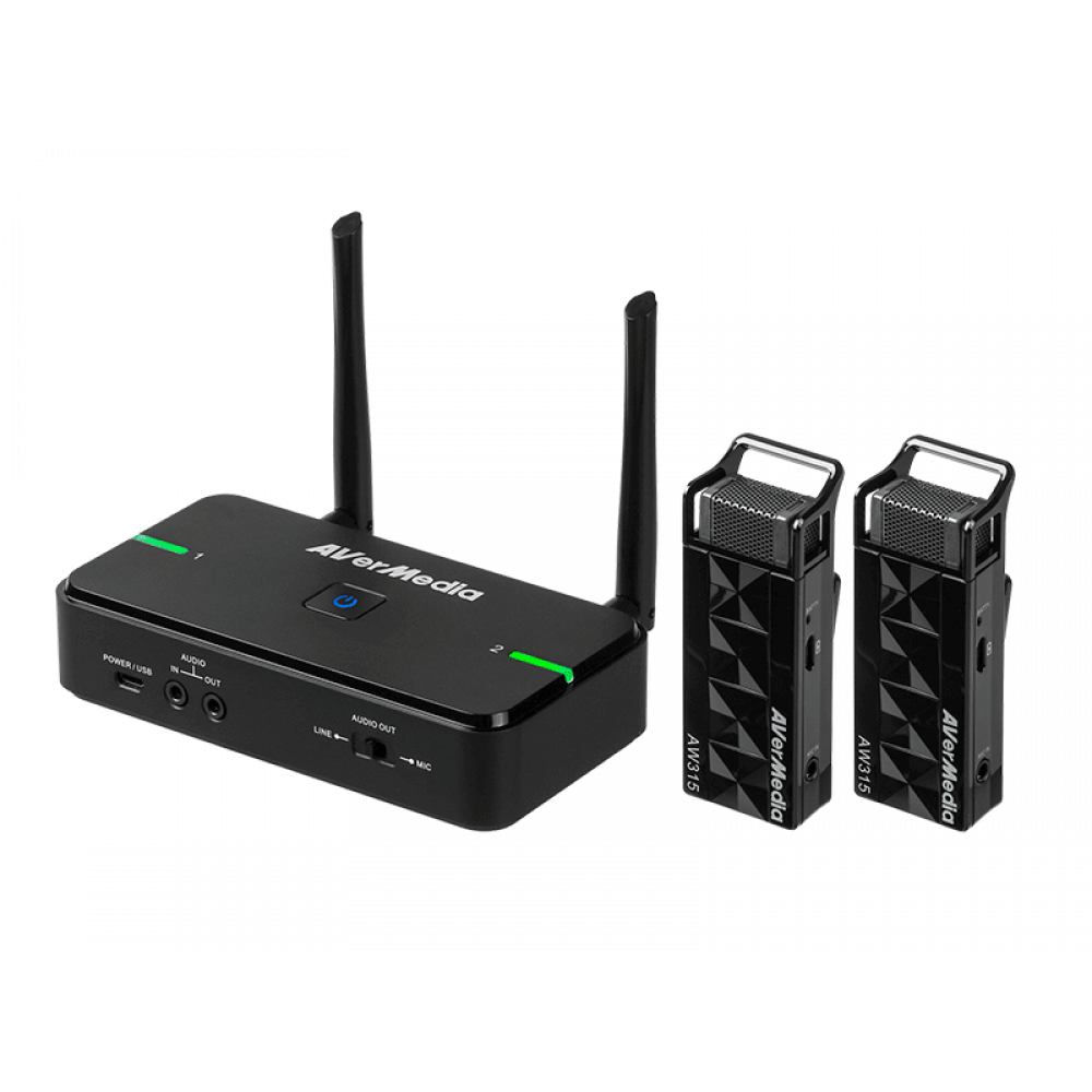 Беспроводной микрофон AVerMedia AW315 (Line/Mic out)