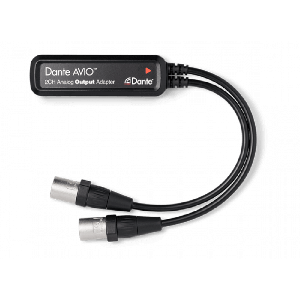 Адаптер для подключения к аудиосети Dante Audinate AVIO Analog Output 0x2, 2 аналоговых линейных выхода