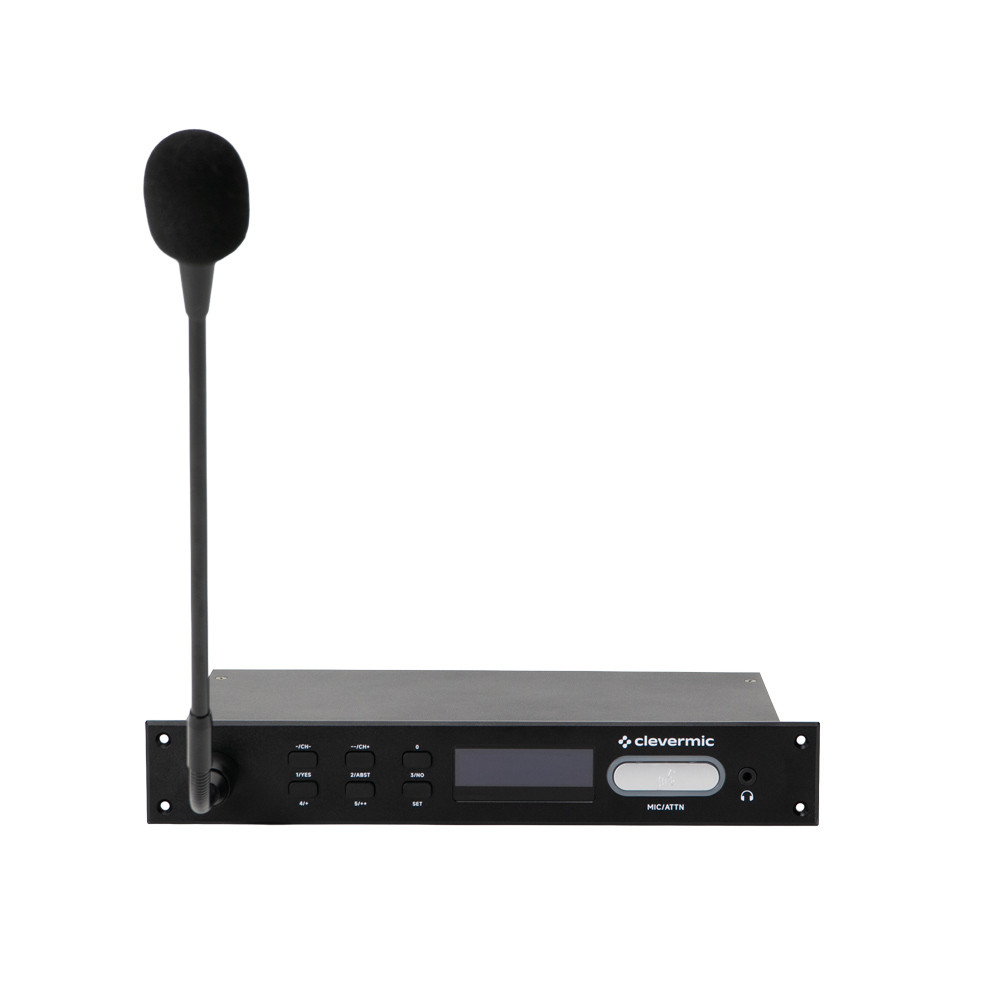 Цифровой встраиваемый проводной микрофонный пульт делегата CleverMic EMU4302D