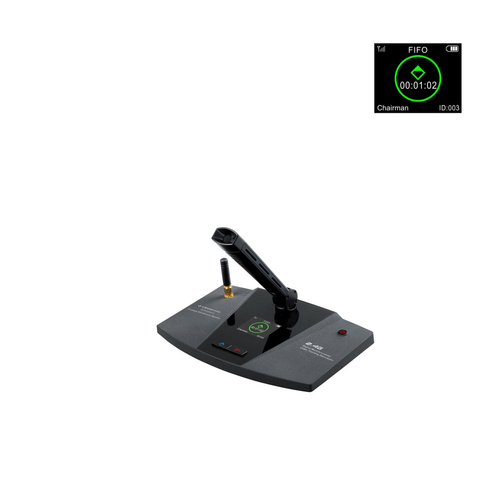 Микрофонный пульт председателя CleverMic DCS-E2401C (беспроводной, микрофон 140 мм)