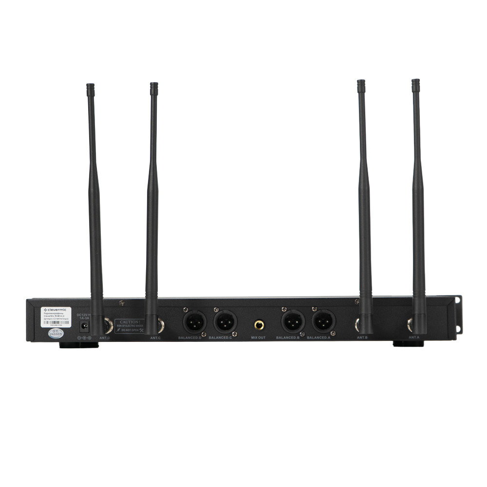 Радиомикрофоны CleverMic RHB14 (2 ручных и 2 петличных)